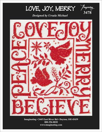 Love, Joy, Merry Kit By Ursula Michael - Imaginating Kits
