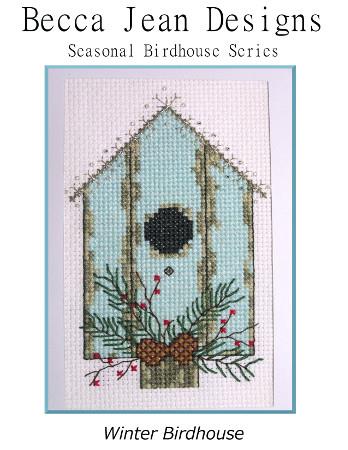 Winter Birdhouse: Seasonal Birdhouse Series - Becca Jean Designs