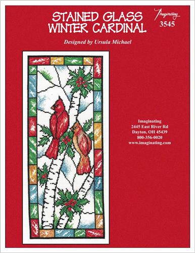 Stained Glass Winter Cardinal Kit By Ursula Michael - Imaginating Kits
