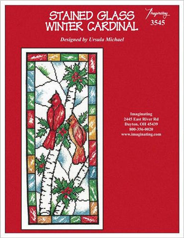 Stained Glass Winter Cardinal Kit By Ursula Michael - Imaginating Kits