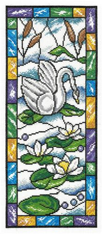 Stained Glass Summer Swan - Ursula Michael