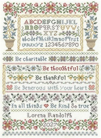 Be Kind Sampler By Sandra Cozzolino - Imaginating