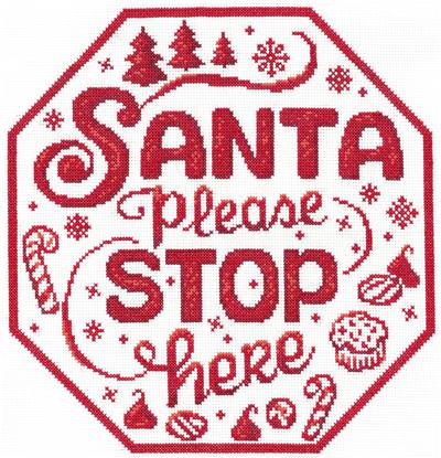 Santa Stop Here By Ursula Michael - Imaginating
