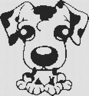 Cartoon Dalmatian - White Willow Stitching
