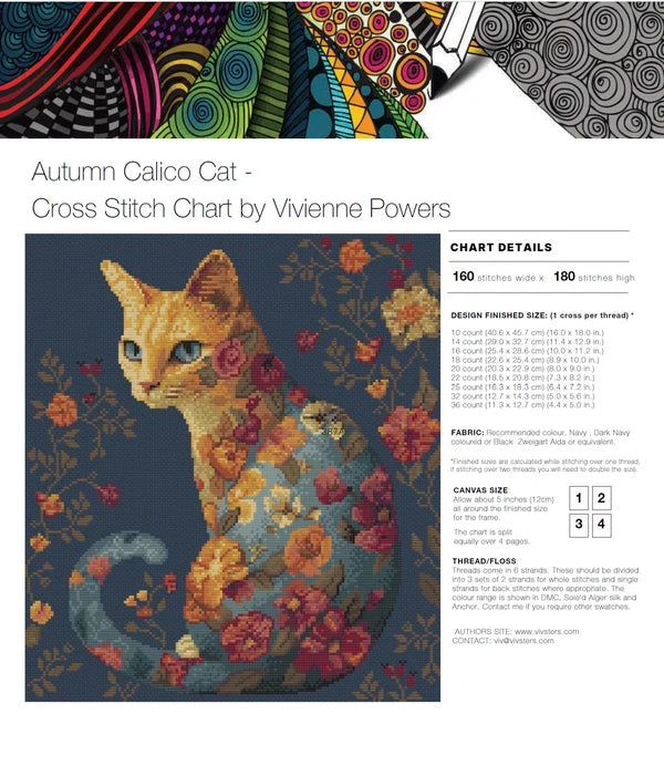 Autumn Calico Cat - Vivsters