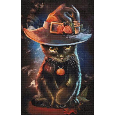 Halloween Kitty (With Pumpkin) By Kajenna Art - Paine Free Crafts
