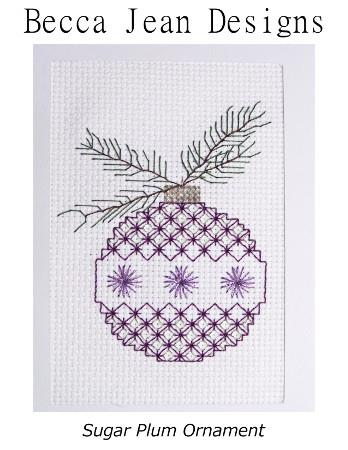 Sugar Plum Ornament - Becca Jean Designs