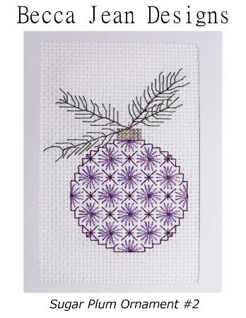 Sugar Plum Ornament 2 - Becca Jean Designs