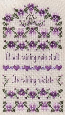Raining Violets - Cross-Point Designs