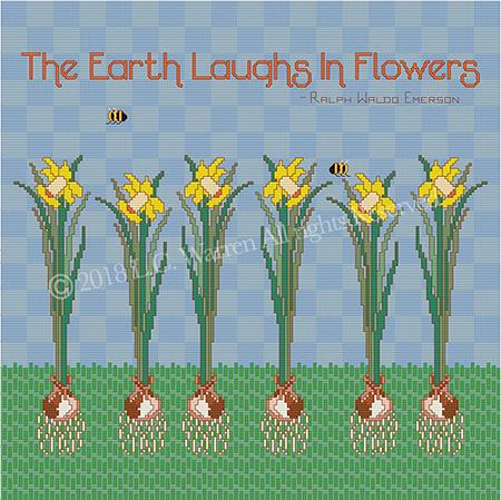 Laughing Daffodils - PurrCat CrossStitch