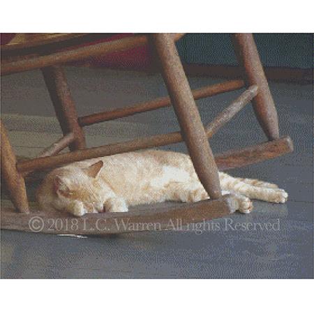 Rocking Chair Cat - PurrCat CrossStitch