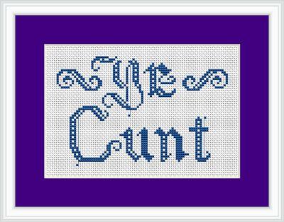 Ye Cunt - White Willow Stitching