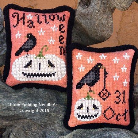Pumpkins 'N Crows - Plum Pudding NeedleArt
