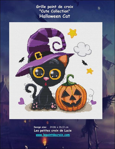 Halloween Cat - Les Petites Croix De Lucie