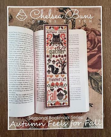 Autumn Feels for Fall: Seasonal Bookmark Series - Chelsea Buns Cross Stitch