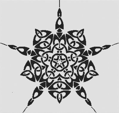 Celtic Pentacle - White Willow Stitching