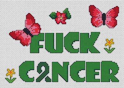 Fuck Cancer - White Willow Stitching