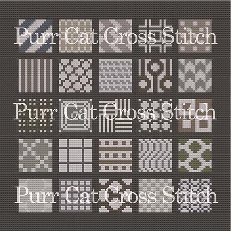 A Sampler Of Twenty Seven Grays - PurrCat CrossStitch