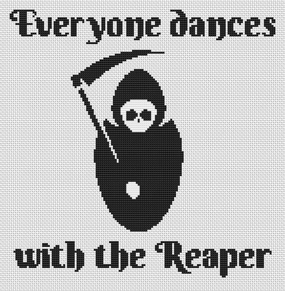 Dancing With The Reaper - White Willow Stitching