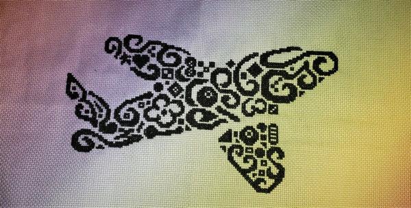 Tribal Airplane - White Willow Stitching