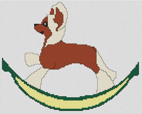 Rocking Chinese Crested - White Willow Stitching