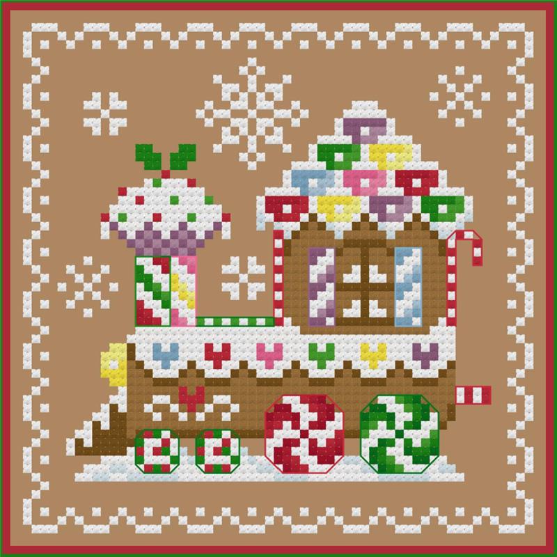 Gingerbread Christmas #1 - Sugar Stitches Design