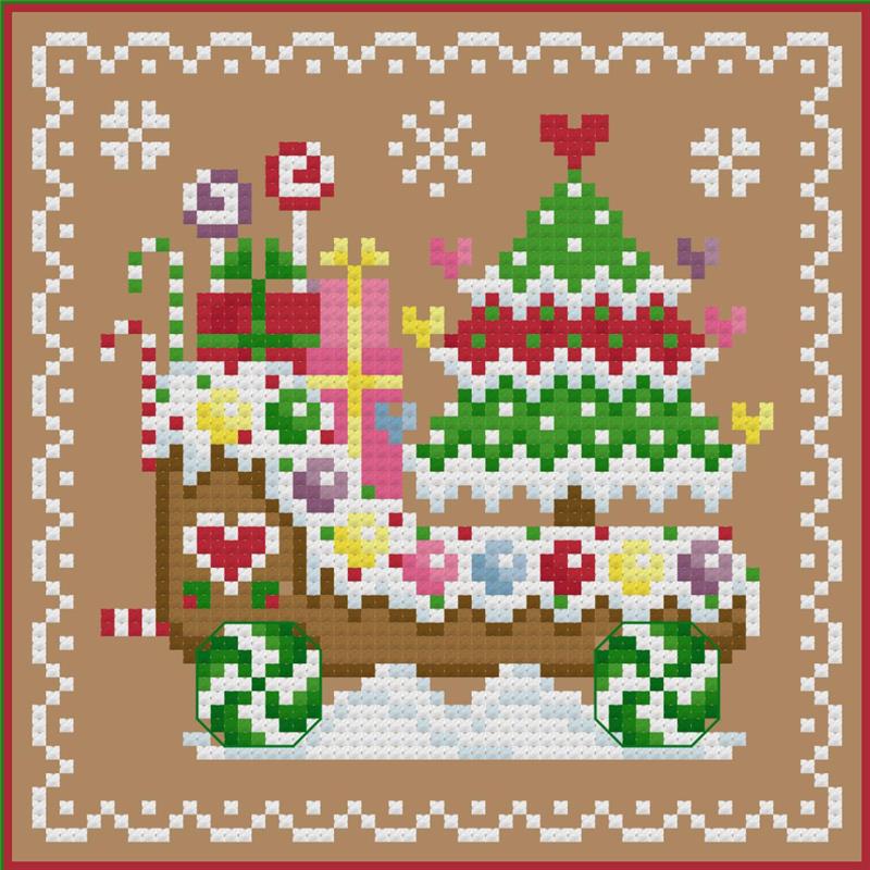 Gingerbread Christmas #3 - Sugar Stitches Design