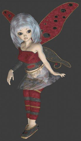 Ladybug Fairy - White Willow Stitching