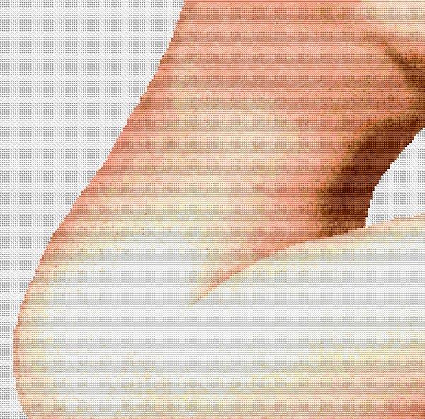 Body Abstract - White Willow Stitching