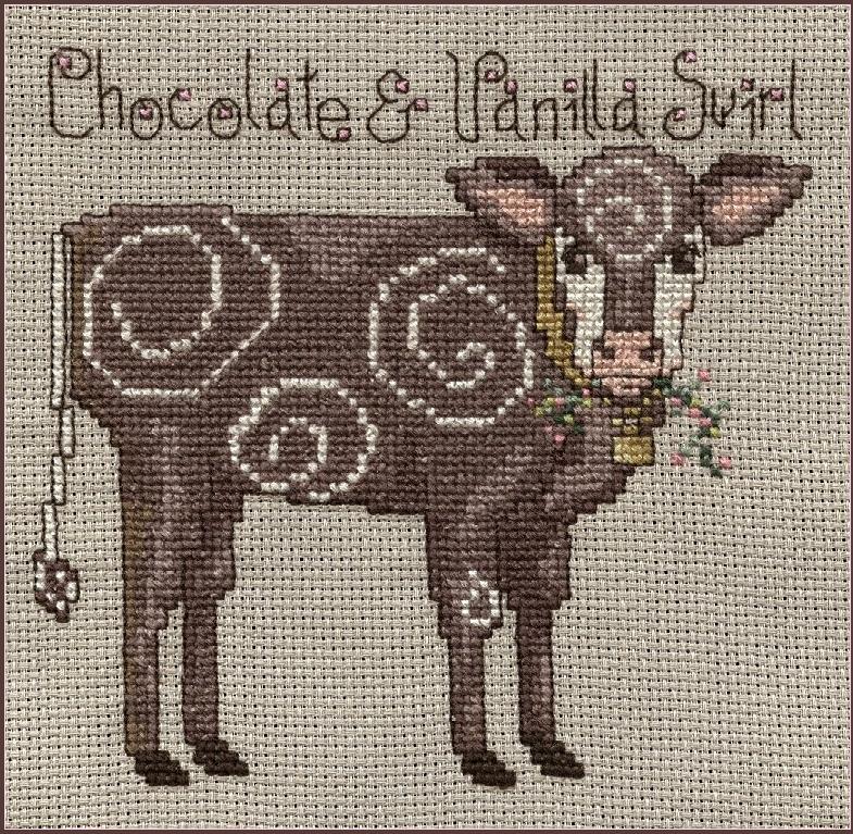 Cowabunga! Chocolate & Vanilla Swirl - Cross-Point Designs