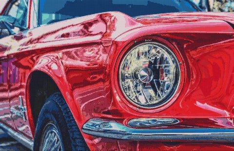 67 Mustang - White Willow Stitching