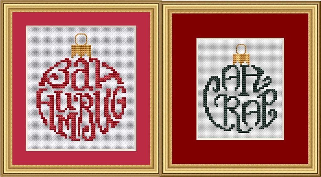 Humbug Ornaments Part 1 - White Willow Stitching