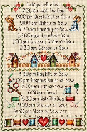 Stitchers To-Do List - Cross-Point Designs