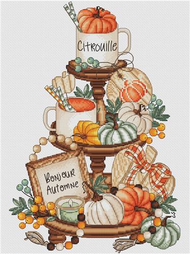 Pumpkins On Platter - Les Petites Croix De Lucie