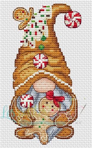 Gingerbread Gnome - Les Petites Croix De Lucie