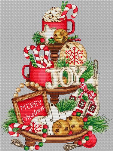 Christmas Sweets On Platter - Les Petites Croix De Lucie