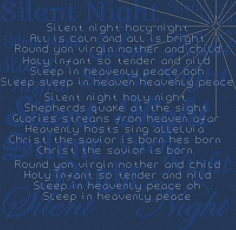 Silent Night - White Willow Stitching
