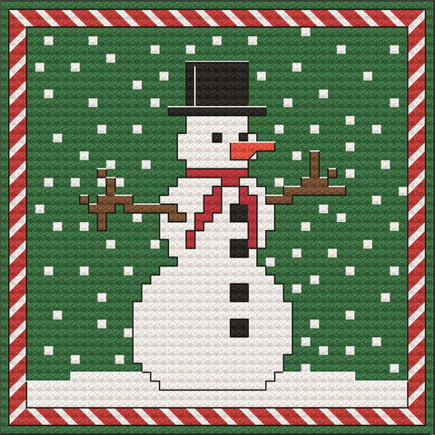 A Christmas Snowman - PurrCat CrossStitch