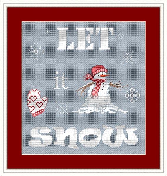 Let It Snow - White Willow Stitching