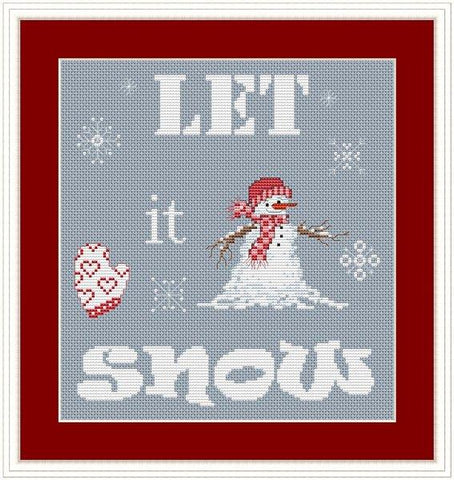 Let It Snow - White Willow Stitching