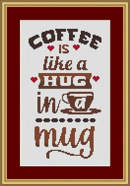 Hug In A Mug - White Willow Stitching