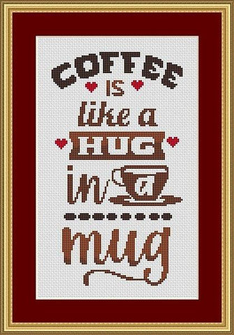 Hug In A Mug - White Willow Stitching