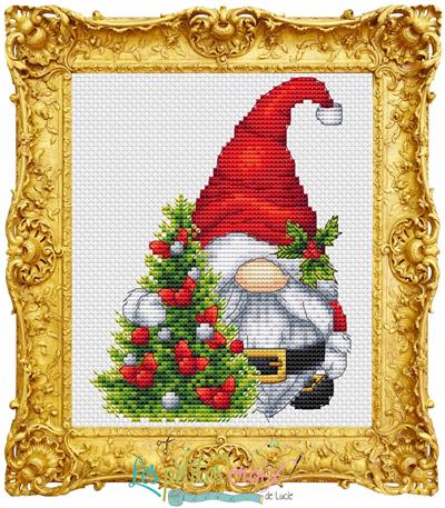 Christmas Father Gnome - Les Petites Croix De Lucie