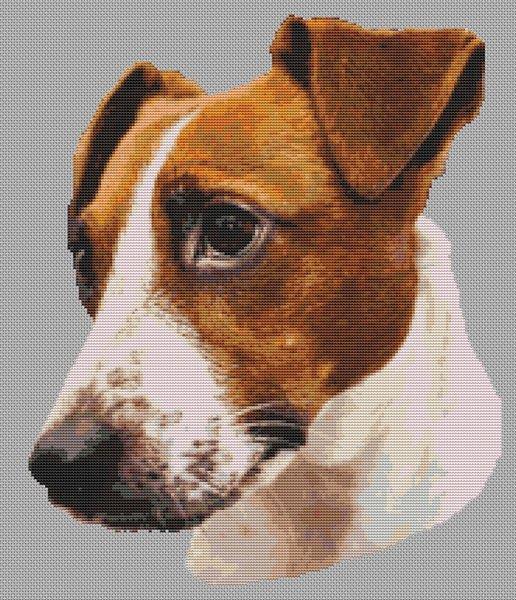 Lil Bit: Jack Russell Terrier - White Willow Stitching