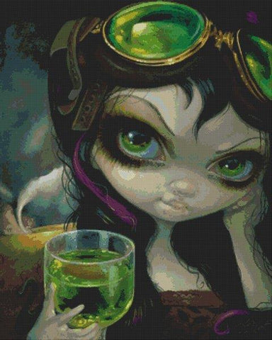 Absinthe Goggles - White Willow Stitching