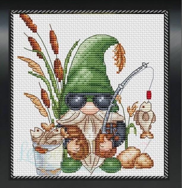 Gnome Fisherman - Les Petites Croix De Lucie