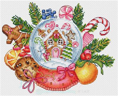Gingerbread House Snowball: Seasonal Collection - Les Petites Croix De Lucie