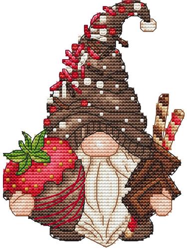 Chocolate Strawberry Gnome - Les Petites Croix De Lucie