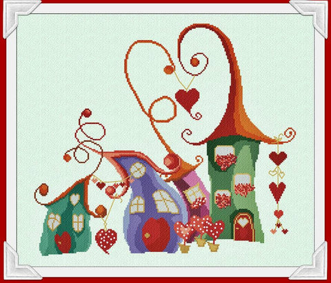 St Valentine In Village - Alessandra Adelaide Needleworks