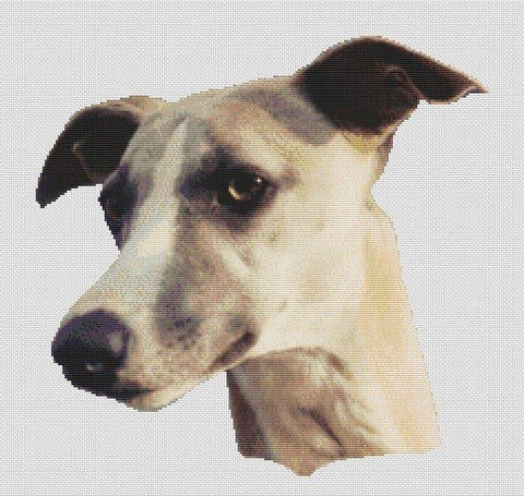 Fawn Greyhound - White Willow Stitching